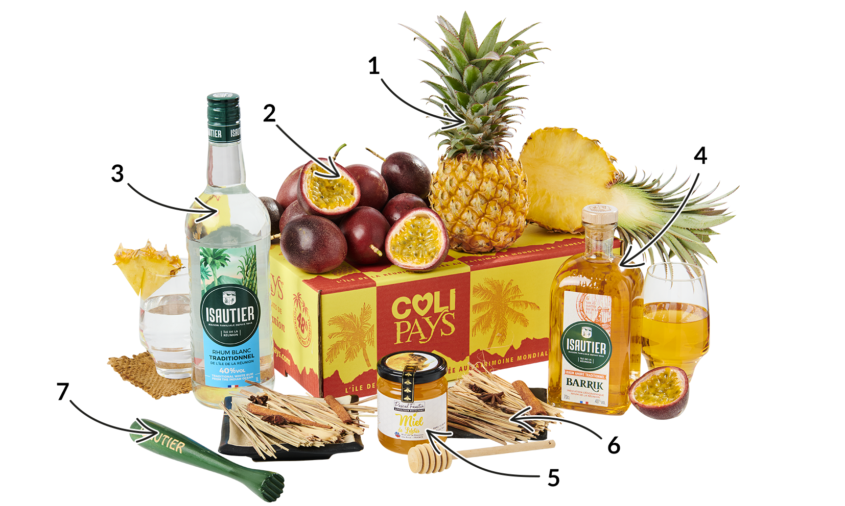 COLIS ARRANGÉ TROPICAL